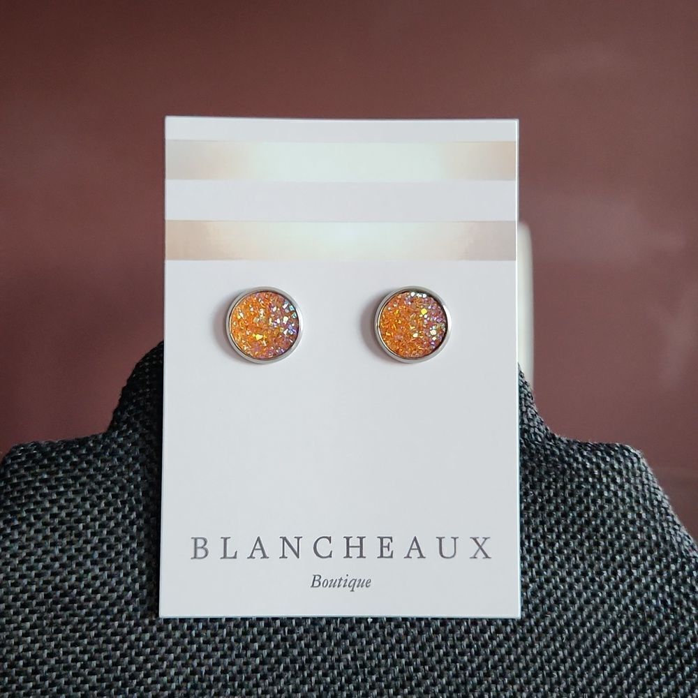💍Round Druzy Earrings